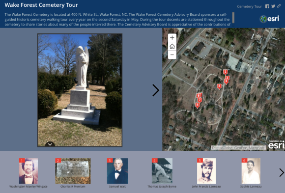 WF Cemetery Tour Screenshot