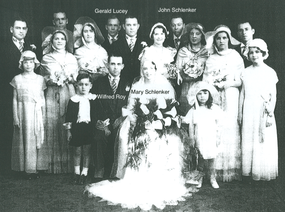 28 April 1932 Wedding of Mary Schlenker and Wilfrid Roy